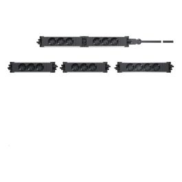 Bachmann Base de Toma STEP 906.18818 3xCEE 7/3 GST18, 3 Tomas Tipo F, IP20, 16A 250V, Negro, para Exterior o Baño