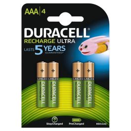 Duracell HR03-A Pack 4 Pilas AAA Recargables NiMH 1.2V 850mAh PreCharged Duralock POWER PRESERVE Tecnología Precio: 16.50000044. SKU: S6503034