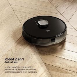 BEKO VRR94314VB - Robot aspirador 2 en 1 - Conectado - Autonomía 240 minutos - 5000 pa - 4 velocidades - Negro