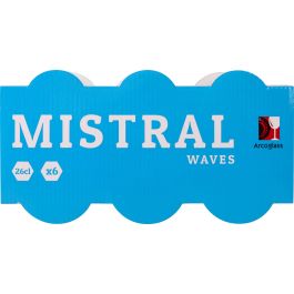 Set de 6 Vasos Mistral Waves 260 ml - La Mediterranea (12 Cajas) Set de 6 Vasos Mistral Waves 260 ml - La Mediterranea (12 Cajas)