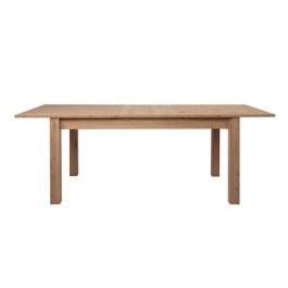 Mesa de comedor extensible - Decoración de roble artesano - L 160-200 x P 75 x H 90 cm BERGEN Mesa de comedor extensible - Decoración de roble artesano - L 160-200 x P 75 x H 90 cm BERGEN
