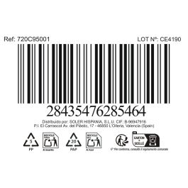 La Mediterranea Bol Aperitivo Ass.Col 12 x 12 x 4.2 cm "Pica-Pica" (24 Unidades)