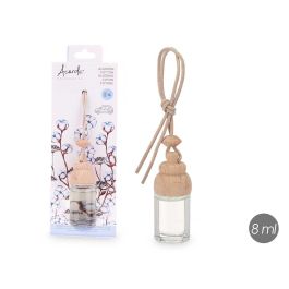 Ambientador de coche Algodón 8ml Acorde - Blanco, Vidrio, 5.5x16x3 cm (24 Unidades)