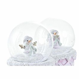 Figura Navidad Fantasia DKD Home Decor Rosa Blanco 7 x 9 x 7 cm (2 Unidades) Figura Navidad Fantasia DKD Home Decor Rosa Blanco 7 x 9 x 7 cm (2 Unidades)