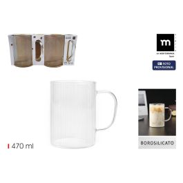 La Mediterranea Set-2 Tazas Boro Líneas 470 ml (d: 8 cm h: 11 cm) Precio: 84.2402. SKU: B162ZQWMDQ