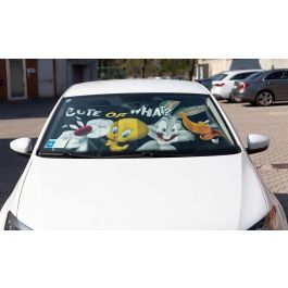 Looney Tunes CZ10973 Parasol Delantero Coche 130x70 cm, Fabricado en Aluminio Anticalor con Ventosas, Fácil Plegado y Diseño Exclusivo Looney Tunes CZ10973 Parasol Delantero Coche 130x70 cm, Fabricado en Aluminio Anticalor con Ventosas, Fácil Plegado y Diseño Exclusivo