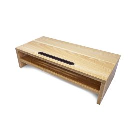 Phoenix Technologies Soporte Elevador de Mesa para Monitor y Portátil, Altura Ajustable, Madera, Soporta 30 kg, Blanco/Negro/Natural Precio: 27.50000033. SKU: B13TK5LLHH