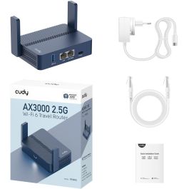 Cudy AX3000 Router Wi-Fi 6 con Puerto 2.5G y USB
