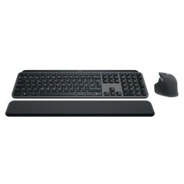 Logitech Teclado MX Keys + Ratón MX Master 3S Combo para Empresa con Reposamanos, Inalámbrico, Retroiluminado, Grafito