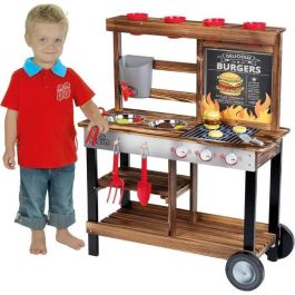 Klein 2368 Cocina de Madera para Niños, temática de verano, picnic y playa, con 23 accesorios