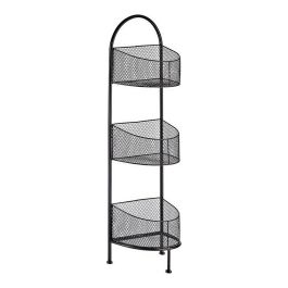 Giftdecor Estantería Metálica Ovalada 3 Pisos Negro 21x97x28 cm (4 Unidades) Precio: 121.58999963. SKU: S3609053