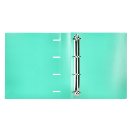 Liderpapel Carpeta 4 Anillas 40 mm DIN A4 Polipropileno Verde Manzana Opaco