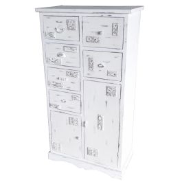 Cajonera Romantico DKD Home Decor Blanco 38 x 130 x 69 cm Precio: 275.4999995. SKU: S3034269