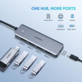 Ugreen 70336 Hub USB-C a 4 Puertos USB 3.0 Super Velocidad 5 Gbps para MacBook Air/Pro, iPad Pro/Air, PC, PS5, Smart TV