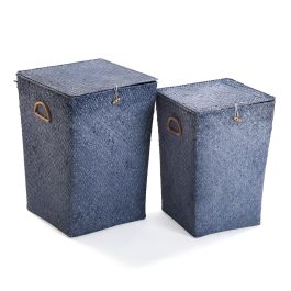 Set 2 Cestas/ Ropa Azul Versa 35X50CM (2 Unidades) Set 2 Cestas/ Ropa Azul Versa 35X50CM (2 Unidades)