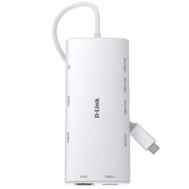 D-Link DUP-A01 Hub USB-C 10 en 1 con 2 HDMI 4K, 10Gbps, USB-C PD 100W, Ethernet RJ45, Lector SD/MicroSD Blanco Precio: 62.50000053. SKU: B1EN6SVD3X