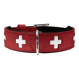 Collar para Perro Hunter Swiss Rojo/Negro (41-49 cm)