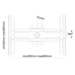 Soporte TV Neomounts LED-WR100BLACK 75" 50 kg Soporte TV Neomounts LED-WR100BLACK 75" 50 kg