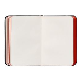 Cuaderno Con Gomilla Antartik Notes Tapa Dura A7 Hojas Lisas Negro Y Rojo 80 Hojas 80 gr Fsc