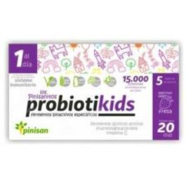 PINISAN Probiotikids Probiótico con FOS y Vitamina C para Sistema Inmune y Digestivo, Sabor Fresa - 20 Sobres Precio: 17.6899998. SKU: B159N8LMED