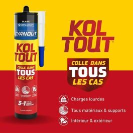 CYANOLIT CYA3279580017525 Adhesivo fijador y sellador multiusos blanco, cartucho 290 ml – Resistente y flexible