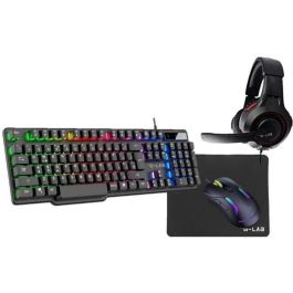 COMBO GAMING 4en1 - THE G-LAB - COMBO-SULFUR/FR - Teclado y ratón retroiluminados para juegos + Auriculares para juegos + Alfombrilla para ratón Precio: 61.49999966. SKU: B1HR8V5VAZ