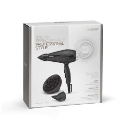 Babyliss 6710DE Secador de Pelo Turbo Pro 2100W, Motor AC, Iónico, con 2 Boquillas y Difusor, Secado Rápido, Antiescrespamiento