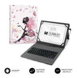 SUBBLIM funda de tablet con teclado usb KEYTAB USB 11" Hadas Precio: 6.69000046. SKU: B183WPLATE