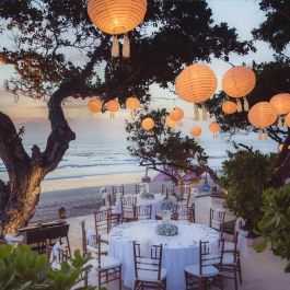 Lumisky LUM3760093541817 Juego de 3 Faroles Solares Ø30cm Beige, Crema y Boda Festiva LED Blanco Cálido