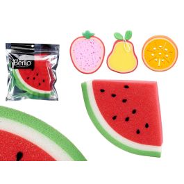 Berilo Esponja de Baño con Diseño de Frutas Surtidas, Plástico, 18x20x4 cm, Colores Aleatorios (24 Unidades) Precio: 22.49999961. SKU: B1DJAJH6HJ