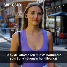 Sony WF-C510B.CE7 Auriculares Bluetooth con Estuche de Carga Autonomía 5h Negros