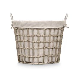 Cesto Redondo Asas Bajo Gris Kipit 47X41CM (6 Unidades) Cesto Redondo Asas Bajo Gris Kipit 47X41CM (6 Unidades)