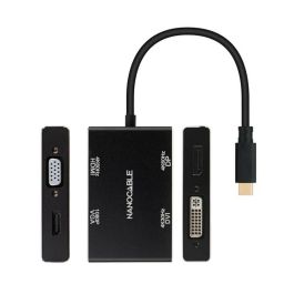 Hub USB-C NANOCABLE 10.16.4307 Negro
