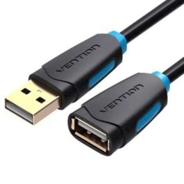 Vention CBCBF Cable Alargador Extensor USB 2.0 Activo Macho a Hembra 1m Negro con Contactos Dorados para Ampliar Conexiones Precio: 4.79000038. SKU: B1B9BW5YHP