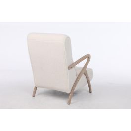 DKD Home Decor Butaca Moderno Blanco Natural 70 x 85 x 68 cm