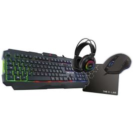 Combo Gaming 4 en 1 - Teclado retroiluminado / Ratón retroiluminado / Auriculares + Alfombrilla para ratón - THE G-LAB - COMBO-ACTINIUM/FR Precio: 64.49999985. SKU: B1GRA272L8