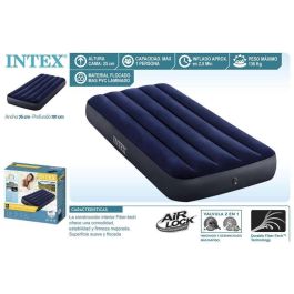 Intex Colchón Hinchable Flocado Dura-Beam Standard Classic Downy Individual 76x191x25 cm Intex Colchón Hinchable Flocado Dura-Beam Standard Classic Downy Individual 76x191x25 cm
