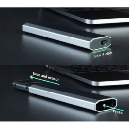 TooQ TQE-2223G Caja Externa para Disco SSD M.2 NVMe USB 3.2 Sin Tornillos Gris