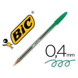 Bic Bolígrafo Cristal Original Tinta Verde Unidad Punta 1 mm Trazo 0.4 mm Precio: 0.49999983. SKU: S8421071