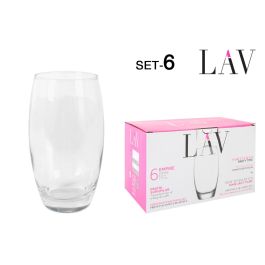 Set 6 Vasos de Vidrio 510 cc - Lav (8 Cajas) Precio: 63.9500004. SKU: B19R6AQCV9