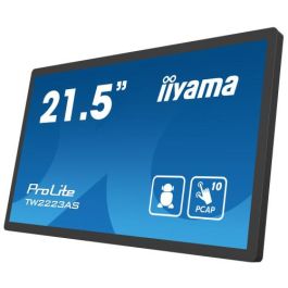 Iiyama 21,5" Panel-Pc Android 12, Soc Rk3399 4Gb, 32Gb, Pcap Bezel Free 10-Ptouch, 1920X1080, Va Panel, Speakers, Wifi, Bt5.2, Micro-Sd Slot, Usb 2X 2.0 1X 3.2, Mini-Jack (Mic/Headphone), Hdmi-Out, 350Cd/M, Cable Cover, Google Gms (TW2223AS-B2)