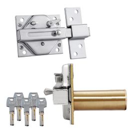 Ifam Cerrojo CS88SC M50 Cromo Satinado Cilindro 50mm con 5 Llaves de Seguridad
