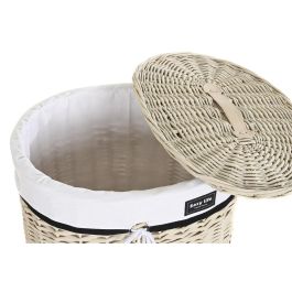 Cesta Ropa Basicos DKD Home Decor Beige Blanco 38 x 58 x 51 cm Set de 4