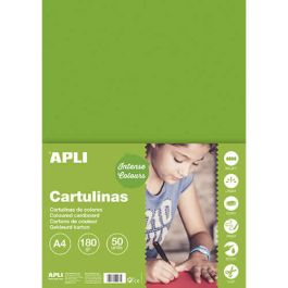 Cartulina apli 170 grs. a4 50 hojas verde hierba (14240) Cartulina apli 170 grs. a4 50 hojas verde hierba (14240)