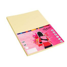 Papel paperline a4 80 grs. 500 hojas amarillo (15641)