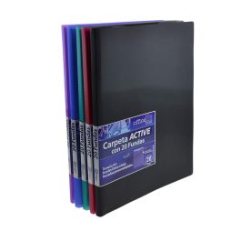 Carpeta o. box 40 fundas a4 portada personalizada col. surt. (19415) Carpeta o. box 40 fundas a4 portada personalizada col. surt. (19415)