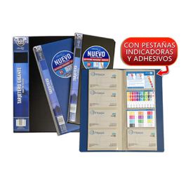 Tarjetero o. box 120x275 mm. 160 tarjetas azul (24228) Tarjetero o. box 120x275 mm. 160 tarjetas azul (24228)