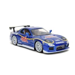 Coche street fighter ii chun-li 1993 mazda rx-7 escala 1:24. incluye figura Coche street fighter ii chun-li 1993 mazda rx-7 escala 1:24. incluye figura