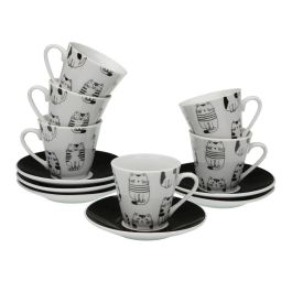 Juego de 6 Tazas con Plato Versa Porcelana Gato Precio: 13.95000046. SKU: B13X4FYZ2K