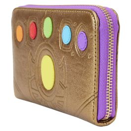 Loungefly Cartera Guantelete Thanos Marvel de Cuero Vegano con Cremallera